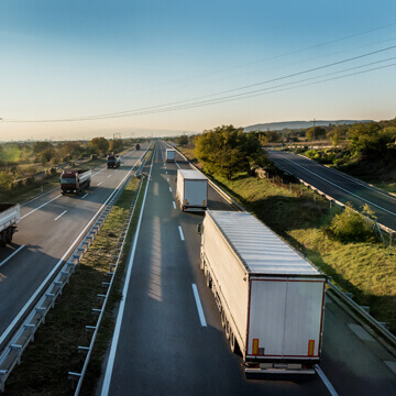 Convoy Of Semis